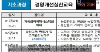 여주 스마트강소농 스마트마케팅 교육 실시